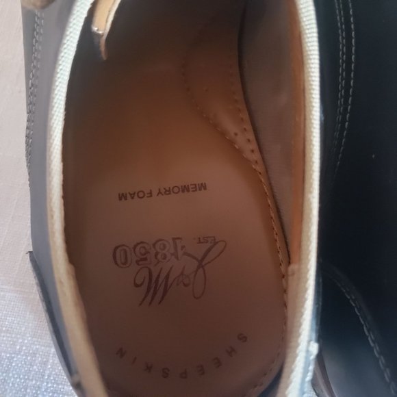 J&M Est.1850 Men's Sized 10.5 M DARK BLUE LEATHER - Picture 4 of 9